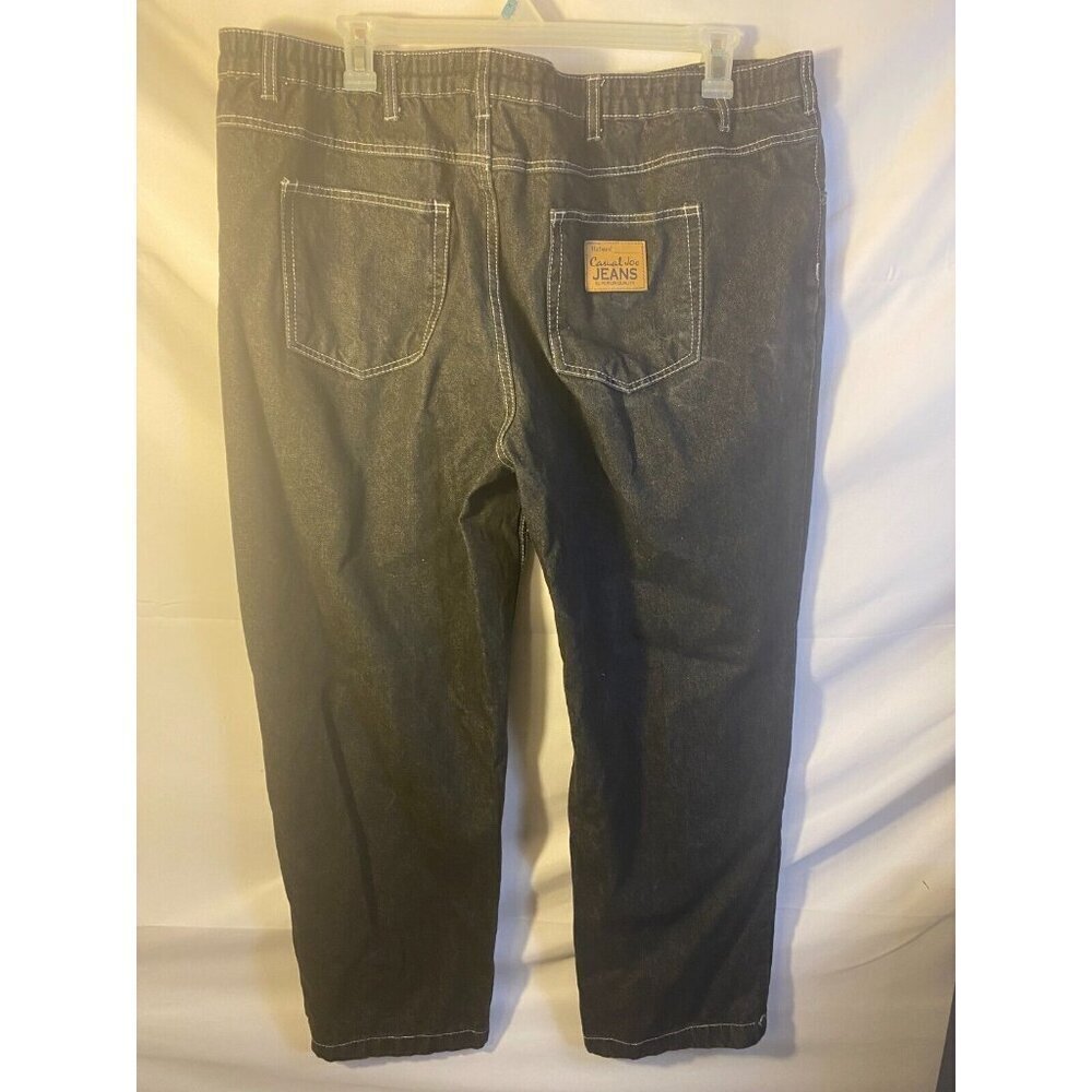Casual Joe‎ Jeans Mens Black Elastic Waist Size 44 x 32 Haband